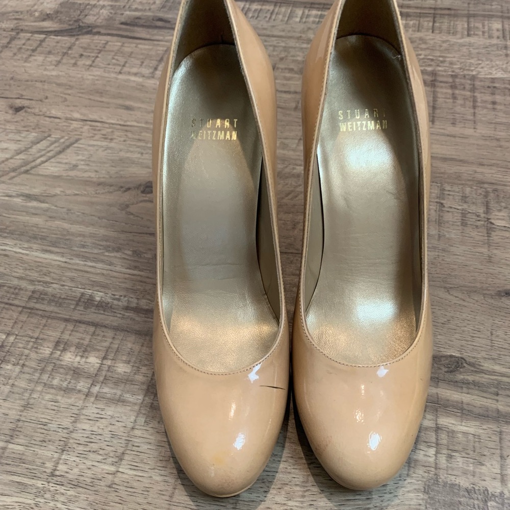 Stuart Weitzman nude heels